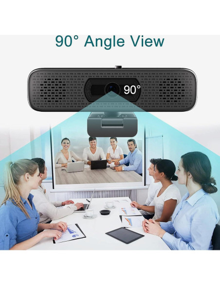 Cámara Web 2K Pulais Septek con Altavoces y Micrófono