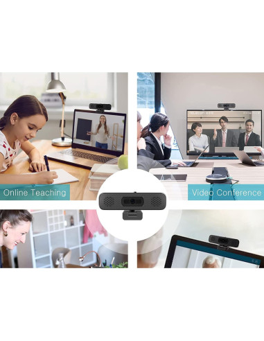 Cámara Web 2K Pulais Septek con Altavoces y Micrófono