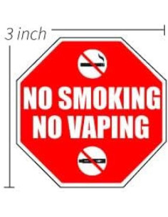 Carteles de No Fumar Fairwinds Designs - Paquete de 4 Vinilo 7.62x7.62 cm 2