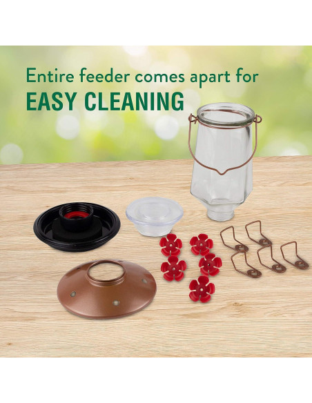 Alimentador de Colibríes Perky-Pet 9109-1SR Vidrio 0,83 L Bronce