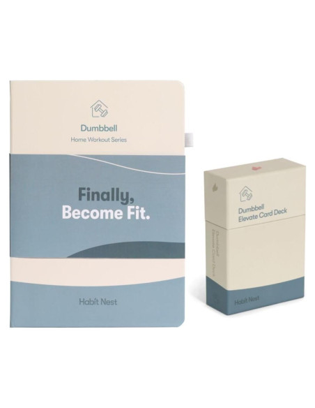 Diario de Entrenamiento Habit Nest con Tarjetas de Ejercicio
