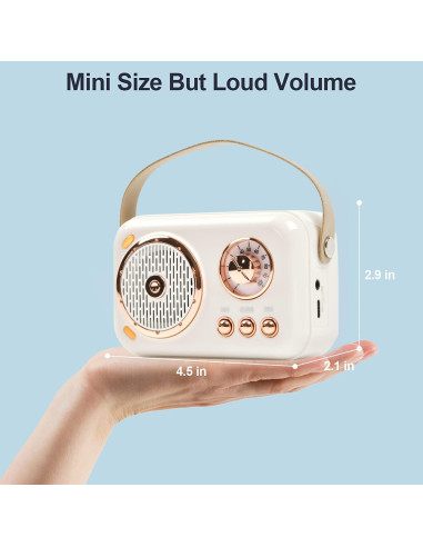 Altavoz Bluetooth Retro Aresrora B152 con Micrófono