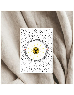 Tarjeta de Felicitación TinyCracker por Terminar Radiación 2