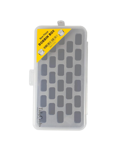 Organizador de Bobinas Tidy Craft - Estuche Transparente 28 Bobinas