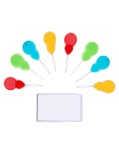 30 Enhebradores de Aguja Phinus de Plástico Multicolor