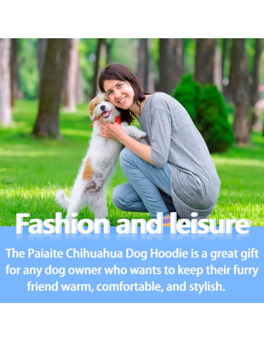 Sudadera para Perros Paiaite Mediana Gris Suave y Ligera