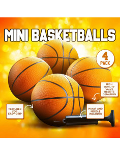 Balón de Baloncesto Mini Bedwina - 17.78 cm - Set 4 Pzs 2