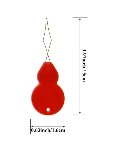 30 Enhebradores de Aguja Phinus de Plástico Multicolor