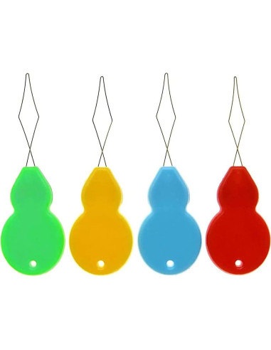 30 Enhebradores de Aguja Phinus de Plástico Multicolor