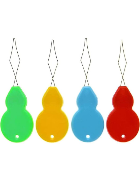 30 Enhebradores de Aguja Phinus de Plástico Multicolor