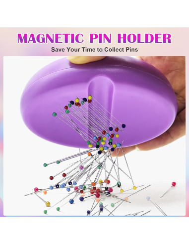 Soporte Magnético para Alfileres Fluxbay - 3 Piezas, Organizador de Costura