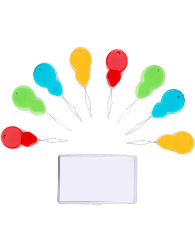 30 Enhebradores de Aguja Phinus de Plástico Multicolor