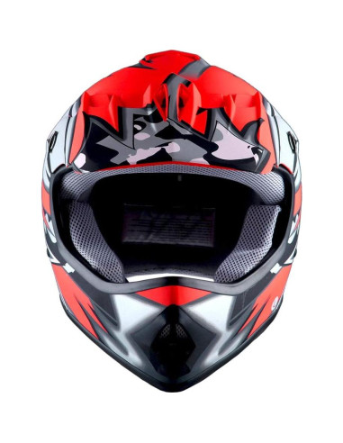 Casco Motocross Power Gear HBOY-K Rojo Mate 1.54 kg