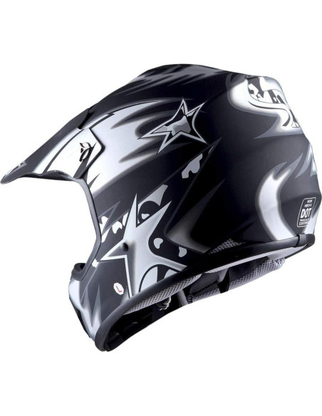 Casco de Motocross WOW Youth Kids HBOY-K Negro Mate 1.42 kg