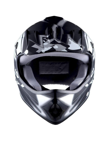 Casco de Motocross WOW Youth Kids HBOY-K Negro Mate 1.42 kg
