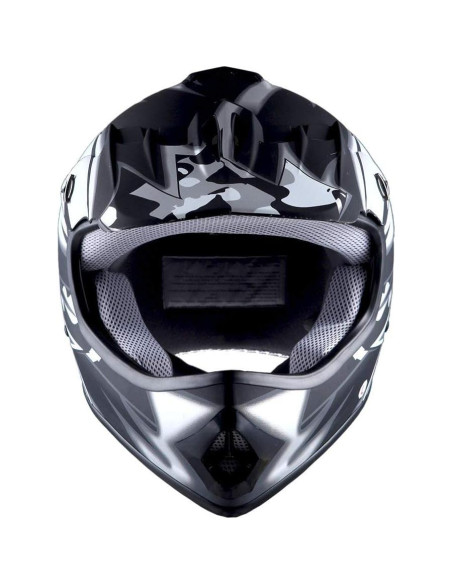 Casco de Motocross WOW Youth Kids HBOY-K Negro Mate 1.42 kg