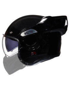 Casco Modular ILM B707 Vintage para Motocicleta Negro L