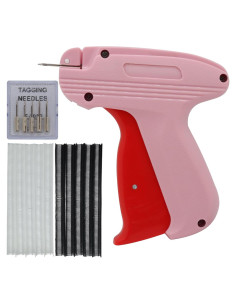 Pistola de Costura Mini Teotranic Rosa con 6 Agujas y 1000 Sujetadores