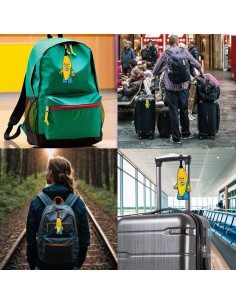 Etiqueta de Equipaje LEGO IQ Amarillo 16,5x6,4 cm 2