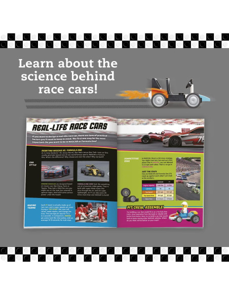 Kit de Carreras de Coches LEGO Klutz 10 Modelos STEM