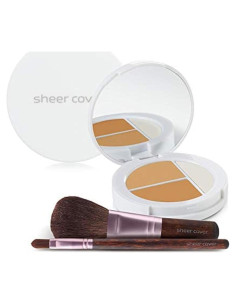 Kit de Maquillaje Mineral Sheer Cover - Base y Corrector Bronceado