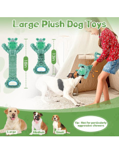 Juguete para Perros Fuufome Grande Chirriante Verde 2