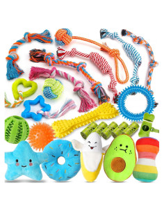 Juguetes de Masticar para Perros Zeaxuie 25 Piezas