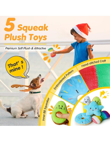 Juguetes de Masticar para Perros Zeaxuie 25 Piezas