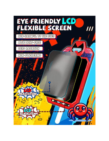 Tableta de Escritura LCD 10" Fullware Spider Hero Niños