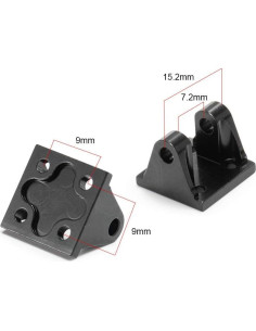 Gancho de Remolque FAST-RC para Coche RC 1:10 Metal Negro 2