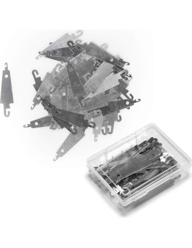 60 Piezas Enhebradores de Agujas Jofefe Acero Inoxidable DIY