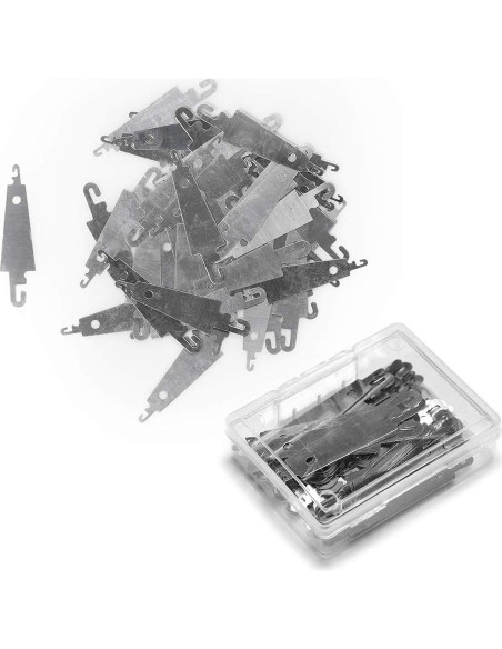 60 Piezas Enhebradores de Agujas Jofefe Acero Inoxidable DIY