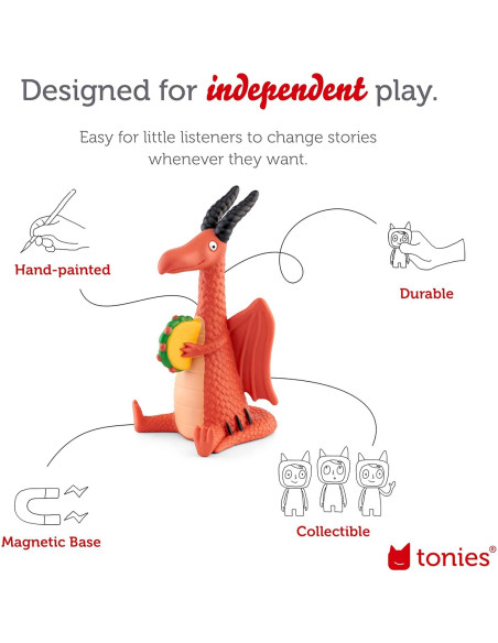 Figura de Juguete de Audio Tonies Dragones Aman Tacos