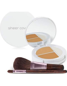 Kit de Maquillaje Mineral Sheer Cover - Base y Corrector Bronceado 2