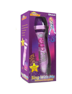 Micrófono Karaoke Bluetooth para Niños LP-2508 - Rosa y Morado 2