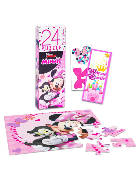 Rompecabezas Disney Minnie Mouse 24 Piezas con Pegatinas Rompecabezas Disney Minnie Mouse 24 Piezas con Pegatinas