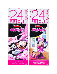 Rompecabezas Disney Minnie Mouse 24 Piezas con Pegatinas 2