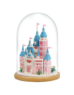 Juego de bloques de construcción Insgen Castillo Rosa 1743 piezas