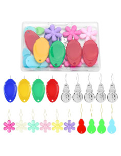Kit de Enhebradores de Agujas KAQRHFT - 24 Piezas con Caja