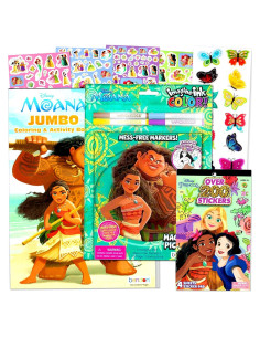 Set de Libros de Colorear Disney Moana con Stickers