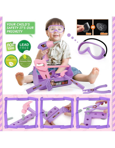 Juego de herramientas para niños EXERCISE N PLAY 29x14cm