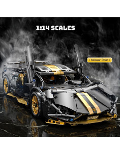 Conjunto de Bloques de Construcción Coche RC Chodia 1:14 con LED 2