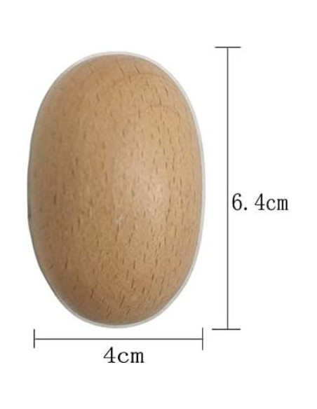 Huevo de Remendar ShineBear de Madera 6.4x4cm Herramienta de Costura