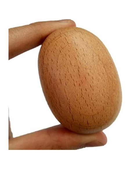 Huevo de Remendar ShineBear de Madera 6.4x4cm Herramienta de Costura