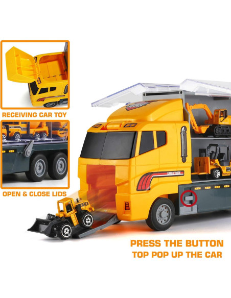Camión de Construcción 19 en 1 BYONEBYE para Niños Camión de Construcción 19 en 1 BYONEBYE para Niños