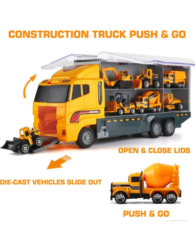 Camión de Construcción 19 en 1 BYONEBYE para Niños
