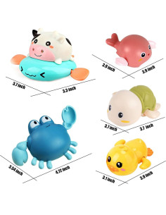 Set de Juguetes de Baño ZHFUYS para Bebés 5 Piezas 2