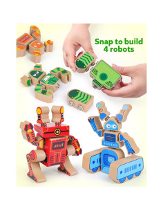 Bloques de Construcción de Robots Coogam para Niños 3-5 Años 2