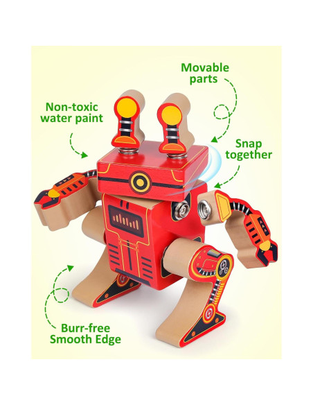 Bloques de Construcción de Robots Coogam para Niños 3-5 Años