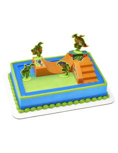 Adorno de Pastel DecoSet Tortugas Ninja TMNT-RISE UP! 6 Piezas